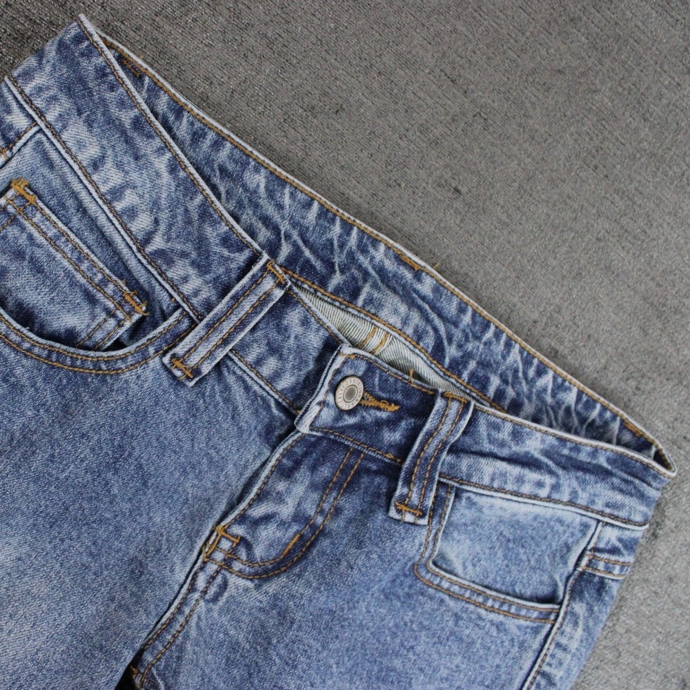 J. Galt Shanghai Blue Low Rise Flare Jeans Size S RR204 YR04 Medium Wash